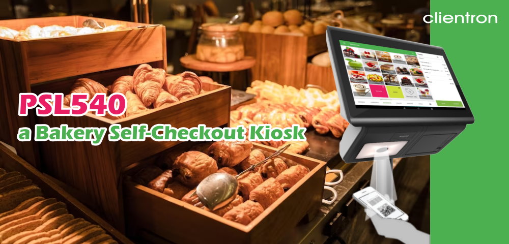 a bakery store self-checkout kiosk