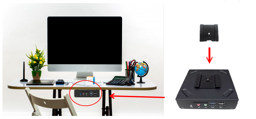 a flexible thin client built with vesa mount